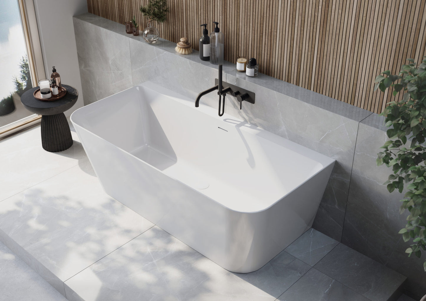 Oporto Back-to-Wall Bath 1700mm