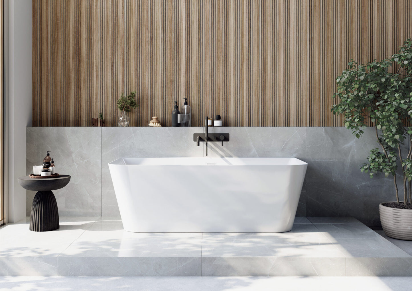 Oporto Back-to-Wall Bath 1700mm