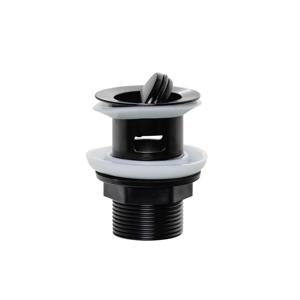 Matt Black Swivel Basin Waste Slotted 1 1/4"