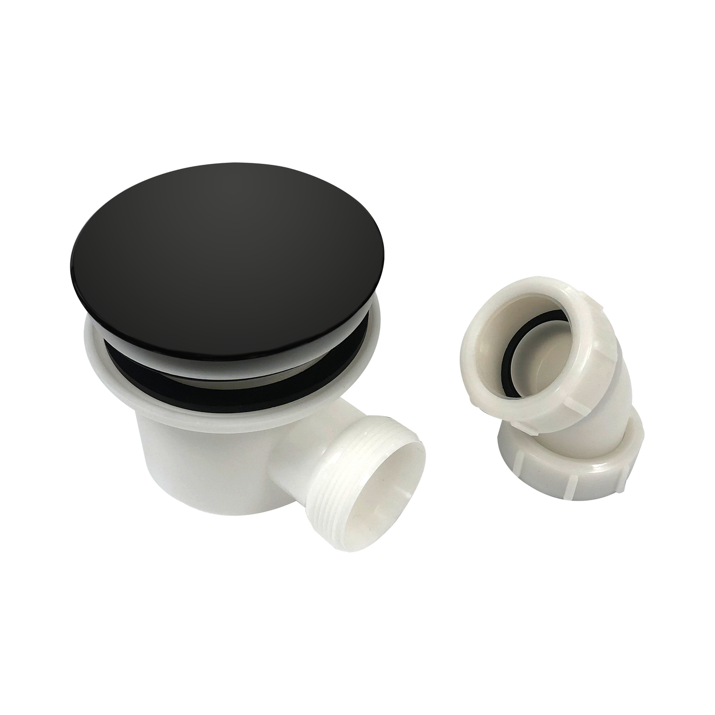 90mm Black Fast Flow Shower Tray Waste