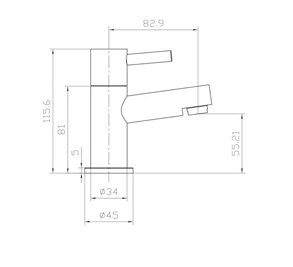Enfield Chrome Basin Taps (PAIR) Hot and Cold Separates