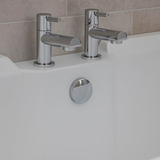 Enfield Chrome Bath Taps (PAIR) Hot and Cold Separates