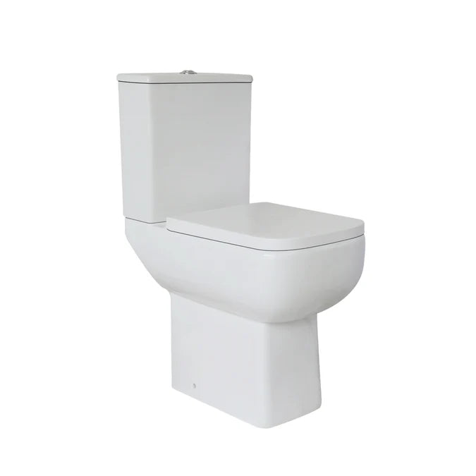 Choices 600 Comfort Height Open Back Pan with Cistern and Soft Closing Seat