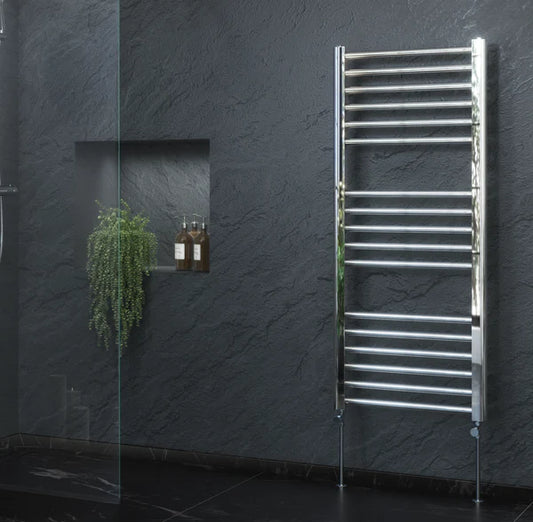 800mm x 400mm Straight Chrome Towel Warmer
