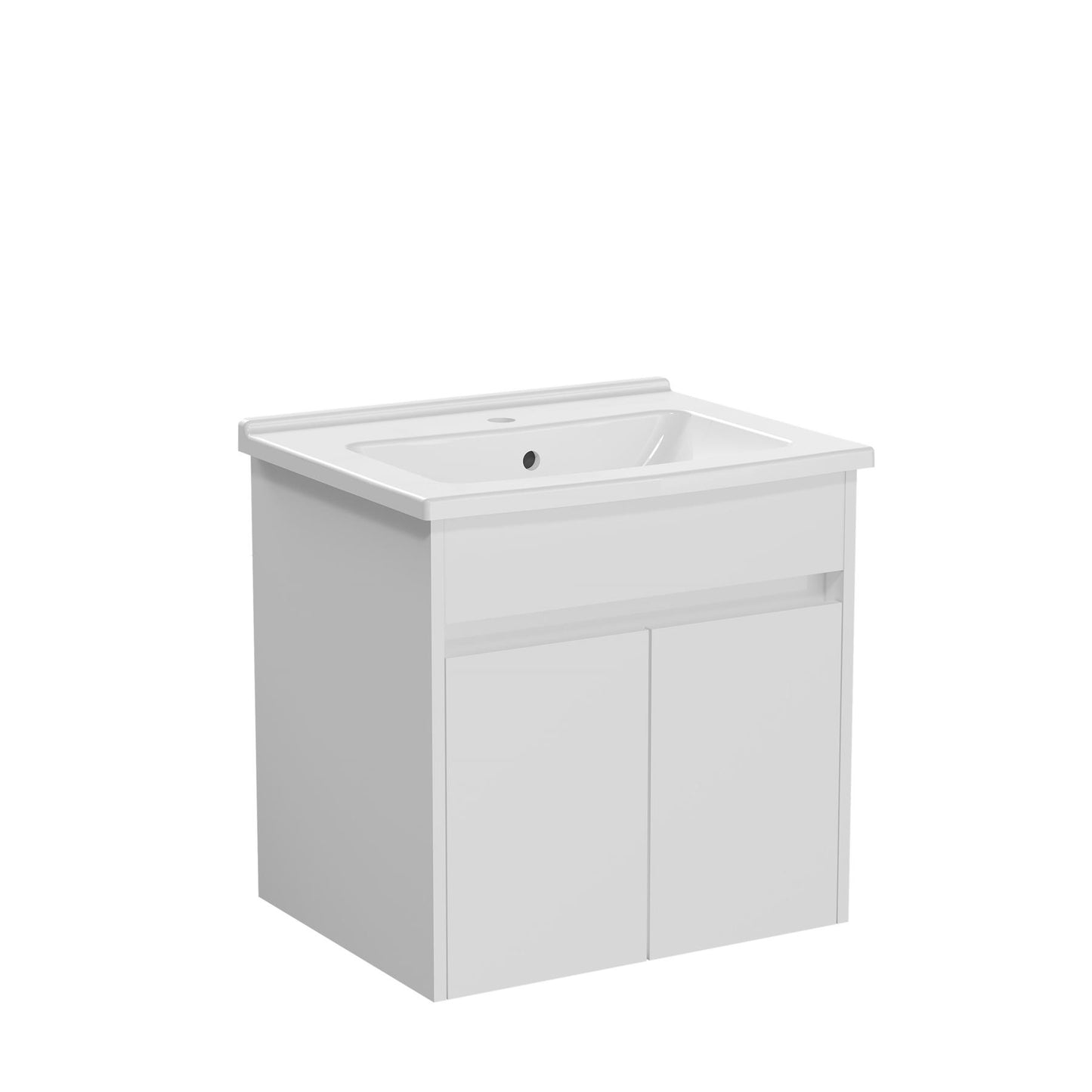 Corso Complete Toilet Soft Close Seat + 600mm Wall Hung Vanity Unit Inc Basin