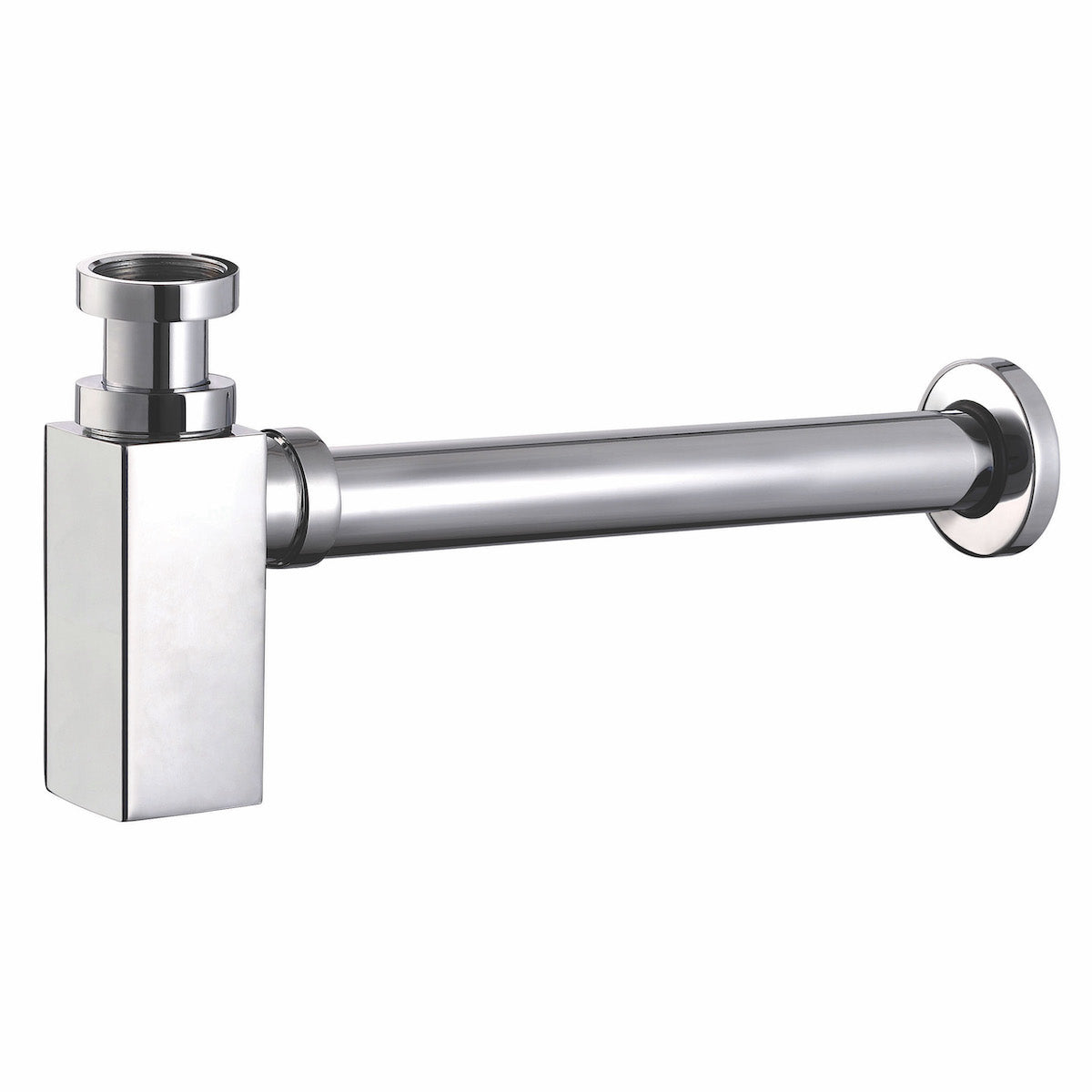 Square Chrome Bottle Trap BT03