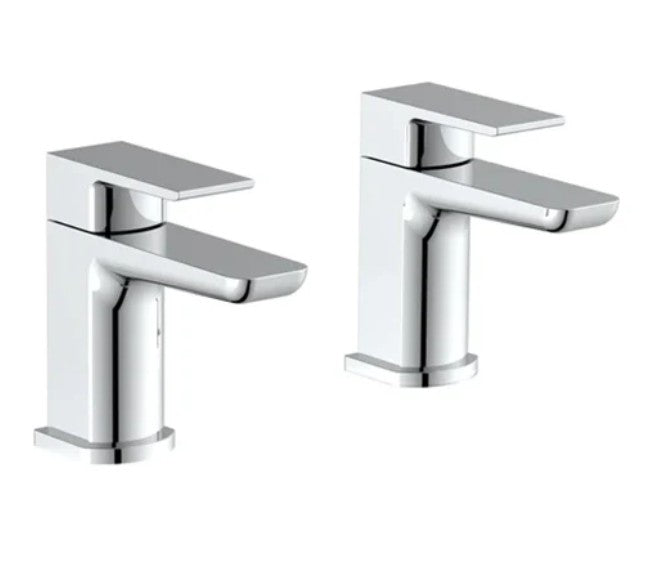 Mura Chrome Basin Taps (Pair) Hot and Cold