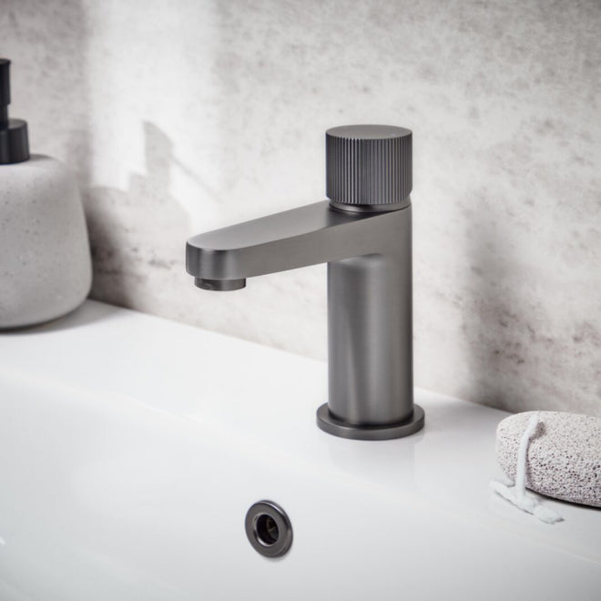 KaKa Mini Mono Basin Mixer - Gunmetal Finish