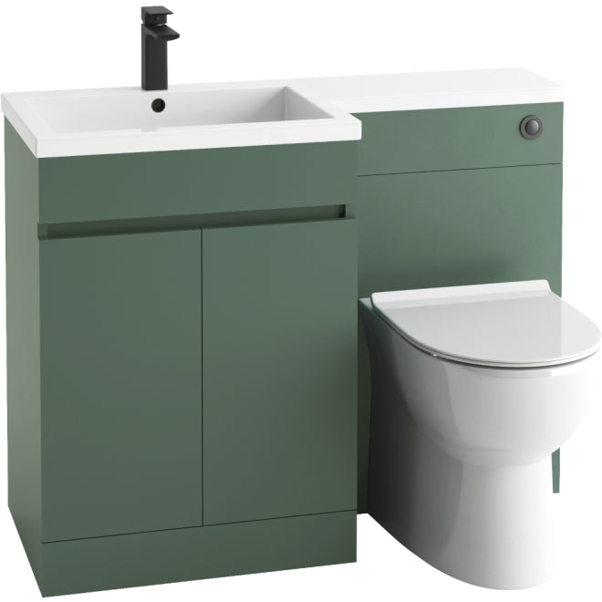 Kingdom 1100 Sage Green Bathroom Furniture Set