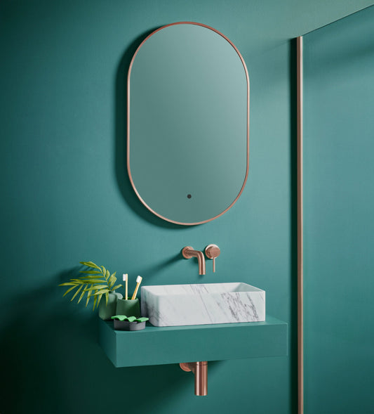 AURBI LED Mirror Brushed Bronze 500×800