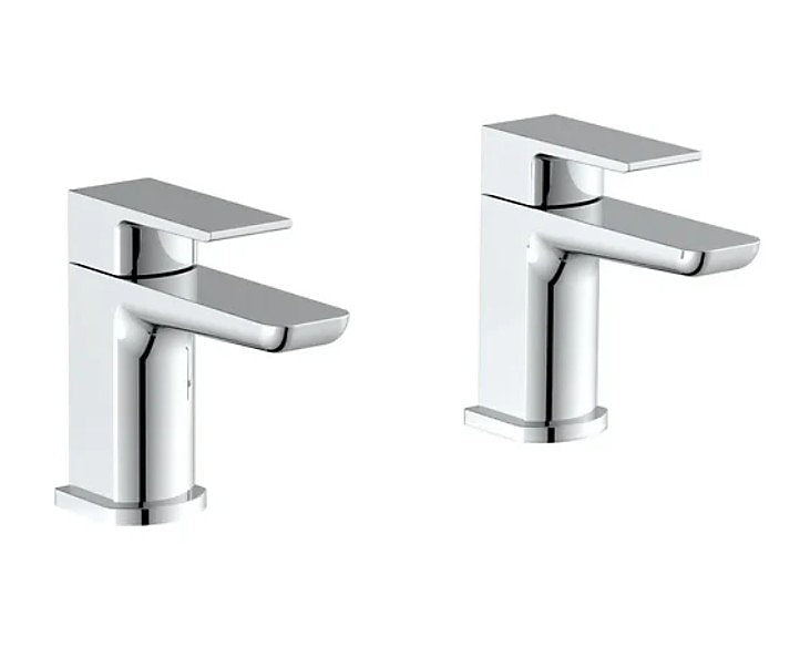 Mura Chrome Bath Taps (Pair) Hot and Cold