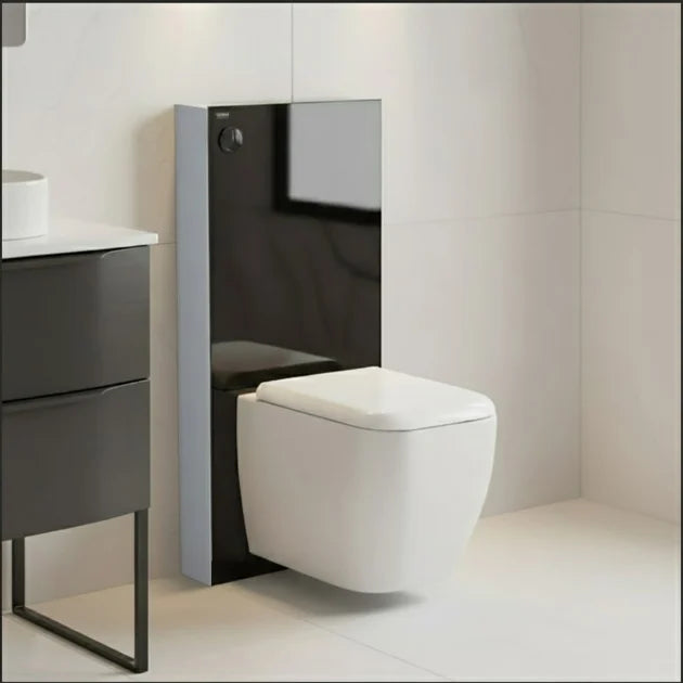 RAK Obelisk Cistern Cabinet for Wall Hung Toilet Pan - Black