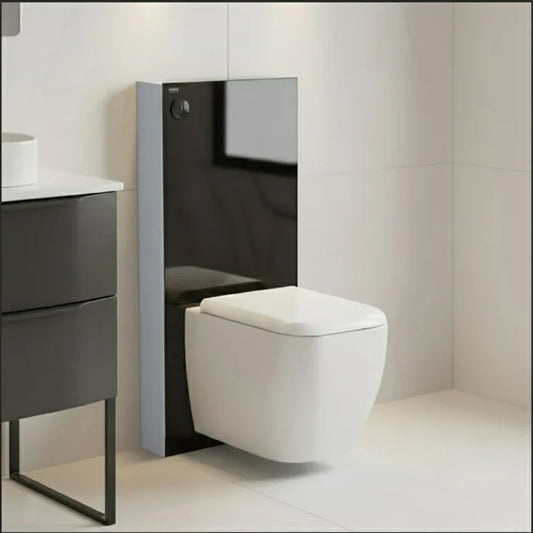 RAK Obelisk Cistern Cabinet for Wall Hung Toilet Pan - Black
