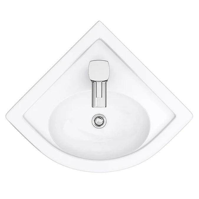 RAK Compact Corner Basin 1 Tap Hole
