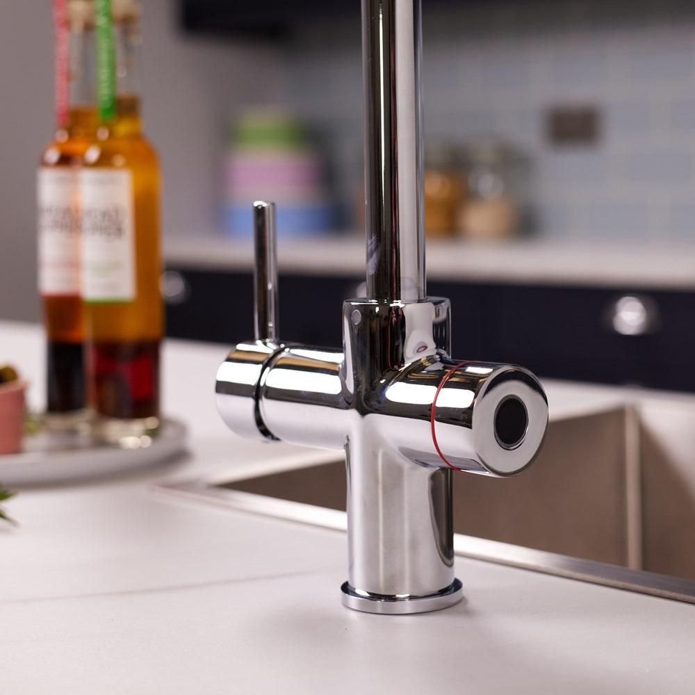 Impromta | Biometric Fingerprint 3-in-1 Kitchen Tap Kit | Square Neck | Chrome
