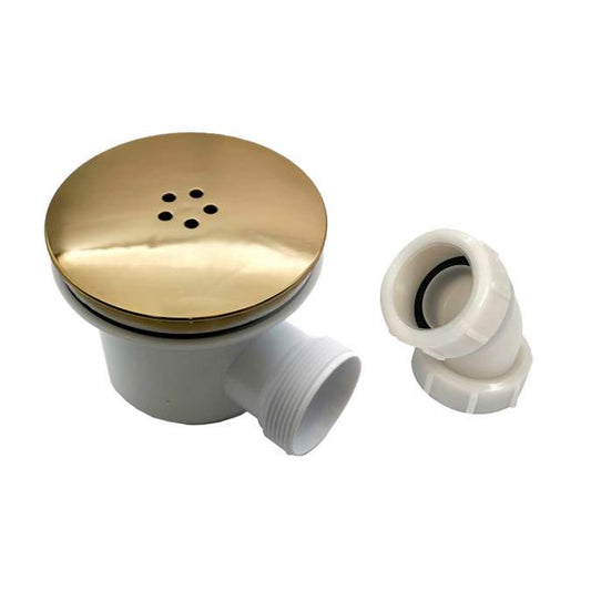 Brushed Brass 90mm Fast Flow Shower Waste
