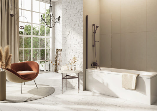 Dalia Single Panel Bath Screen