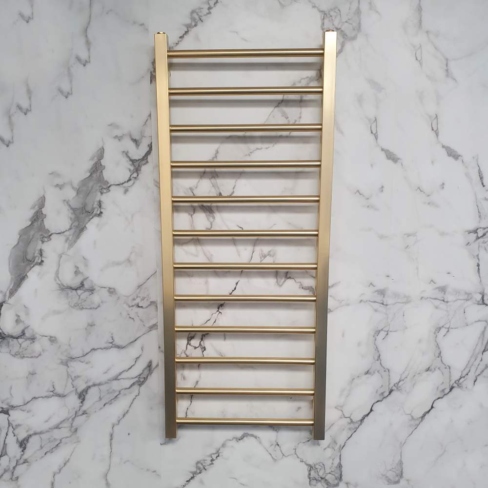 Apres Brushed Brass 1600 x 500mm Towel Radiator